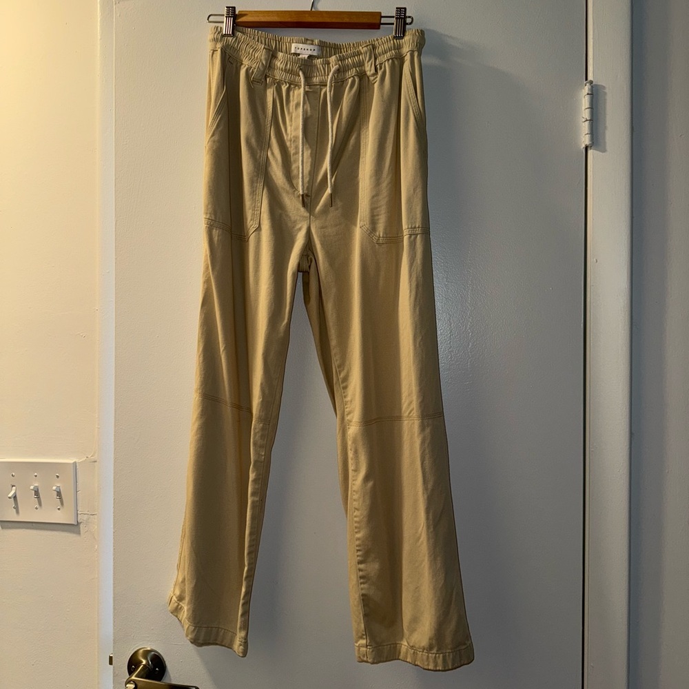 Women’s Drawstring Khaki Petite Pants
